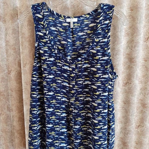 Joie Tops - Joie size Large blue, white, yellow fish tank